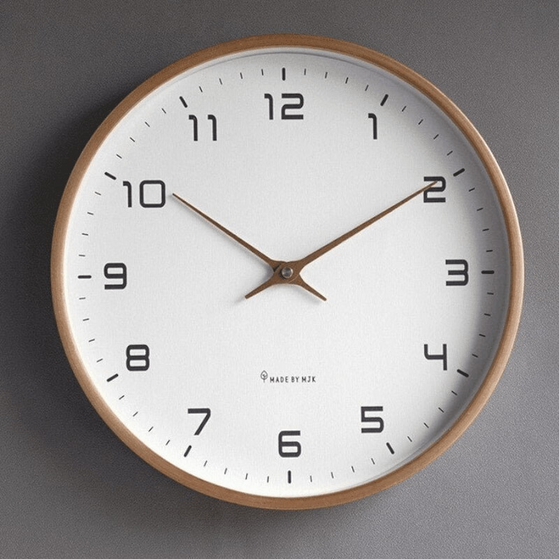 Wooly – Wall Clock in Nordic Design - Wall Clocks - Brown - Oaksoho