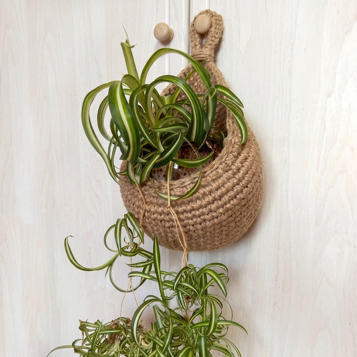 Woven Hanging Wall Storage Basket Set - Household Storage Baskets - 14x15 cm - Oaksoho