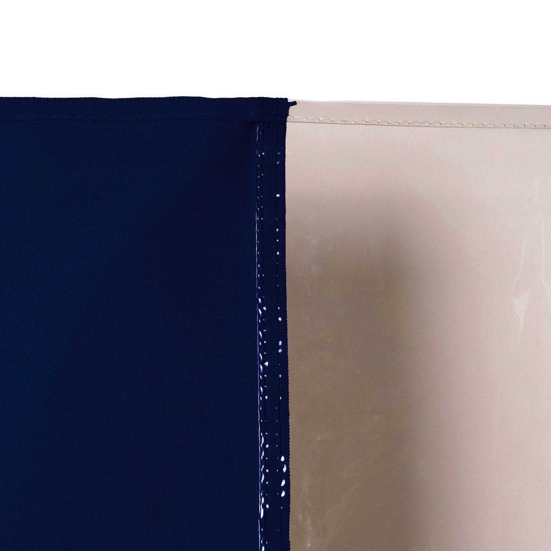 Outdoor Curtain with Transparent Window and Eyelets
