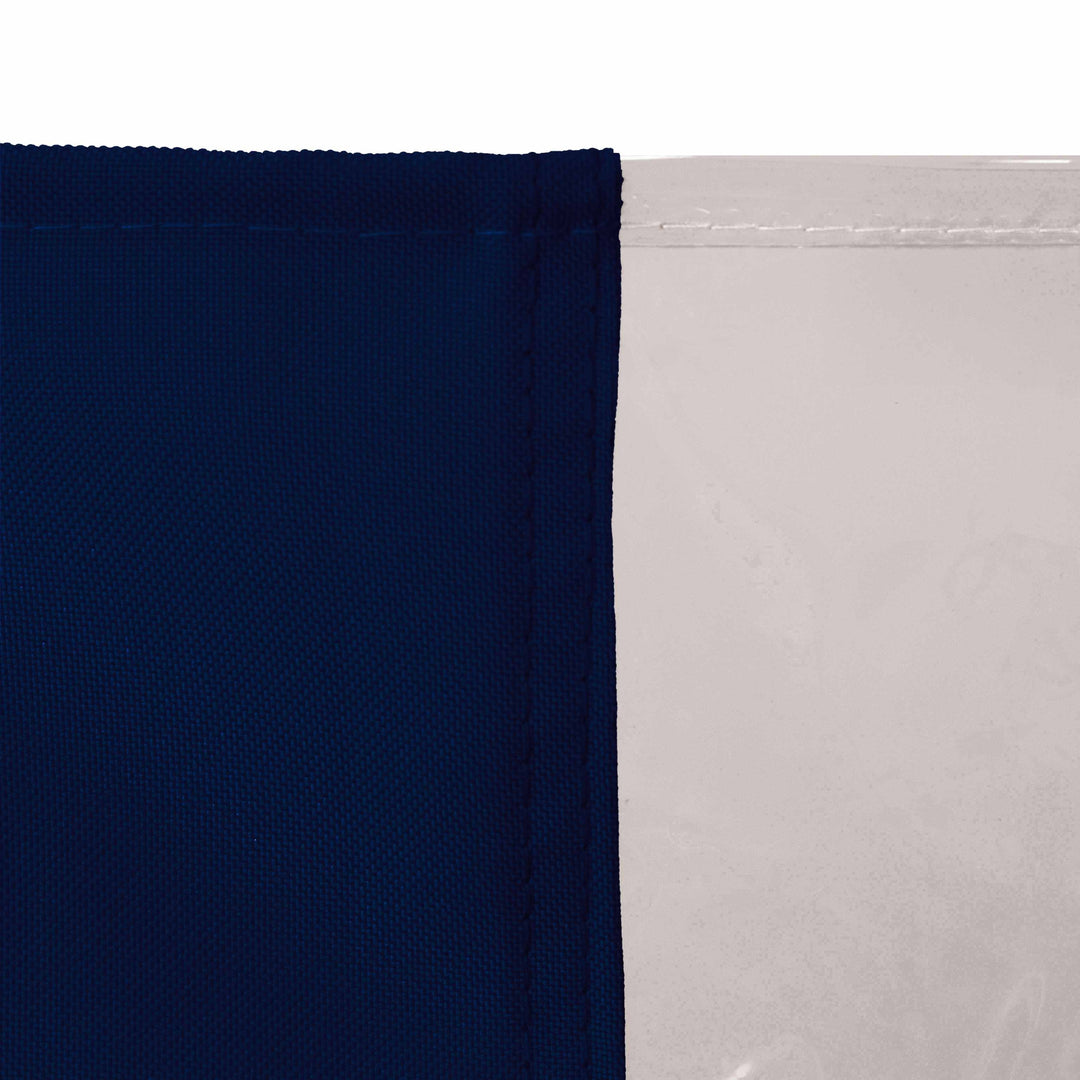 Outdoor Curtain with Transparent Window and Eyelets