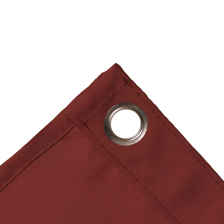 Outdoor Curtain with Transparent Window and Eyelets