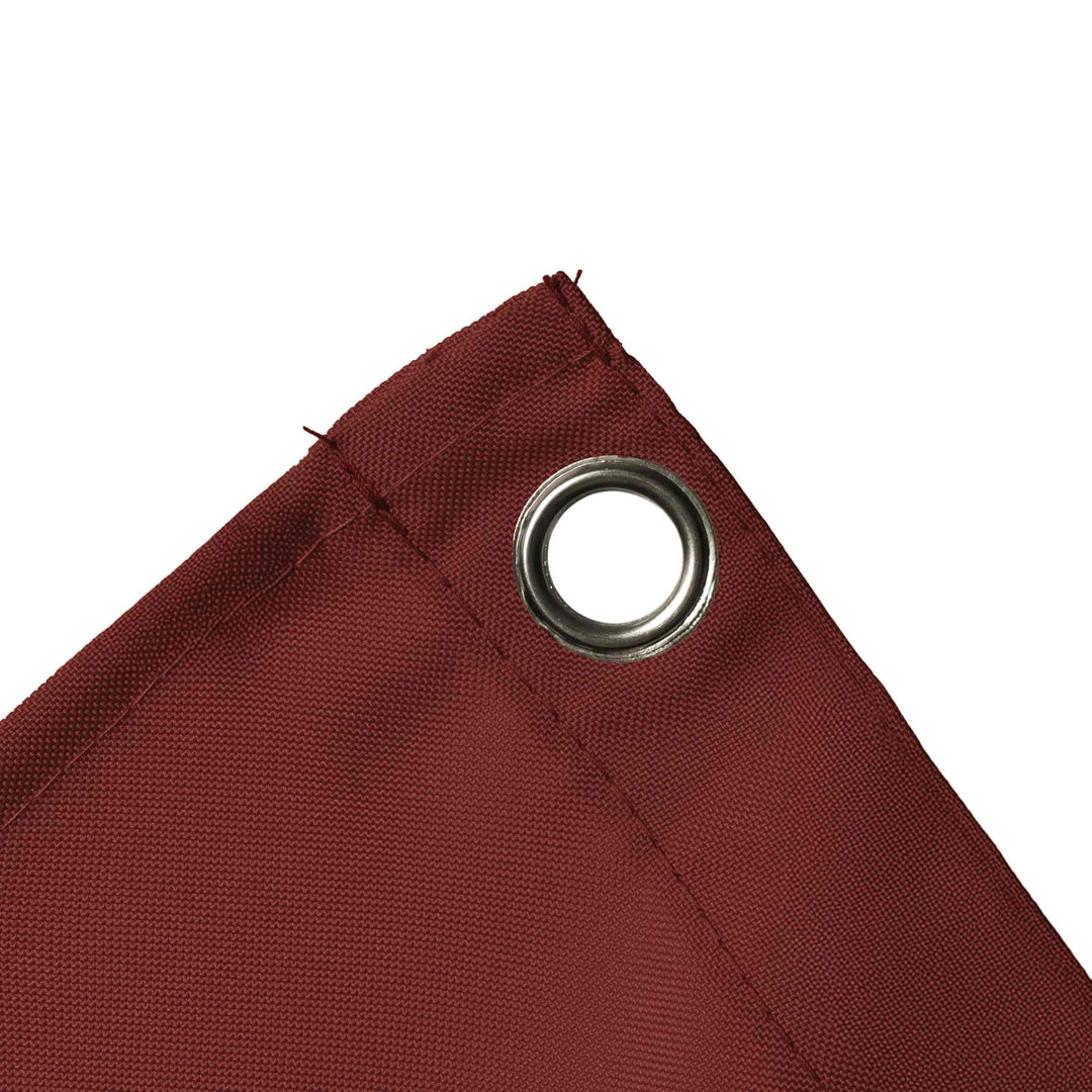 Outdoor Curtain with Transparent Window and Eyelets