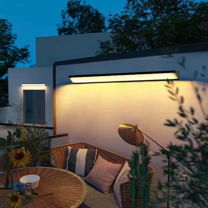 LED Wall Light Outdoor with Linear Design for Garden and Terrace