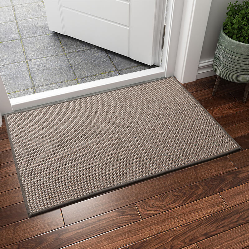 Woven Door Mat with Rubber Backing