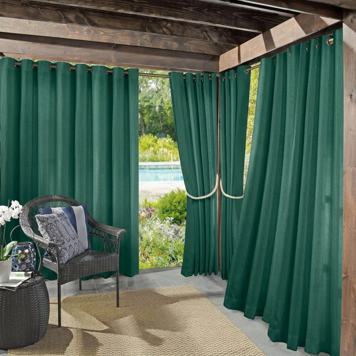 Outdoor Curtain with Loops for Terrace and Balcony