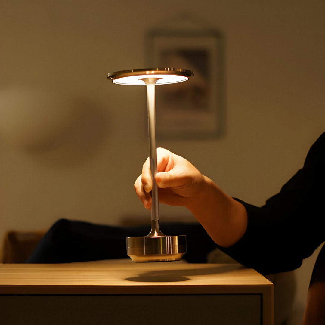 Wireless Table Lamp with Dimmable LED Light