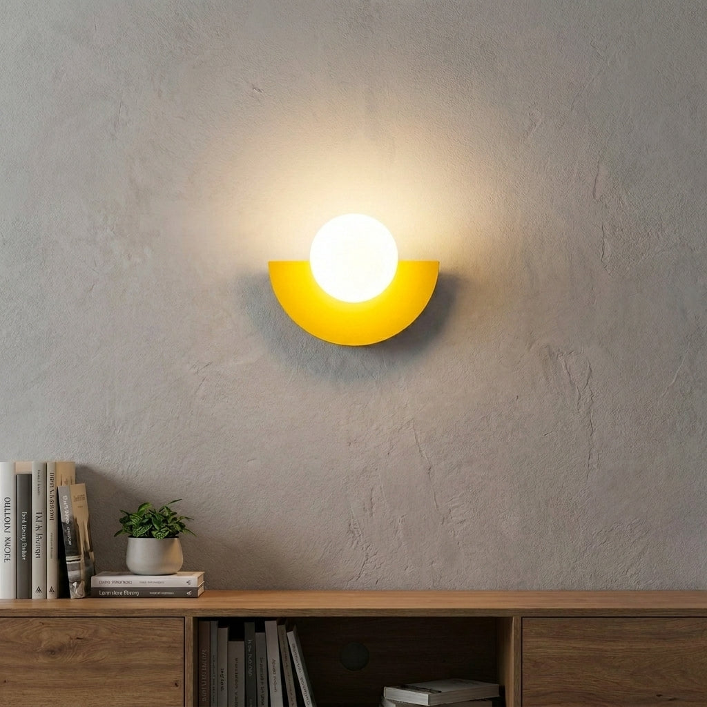 Nordic Semi-Round LED Wall Lamp Modern Design