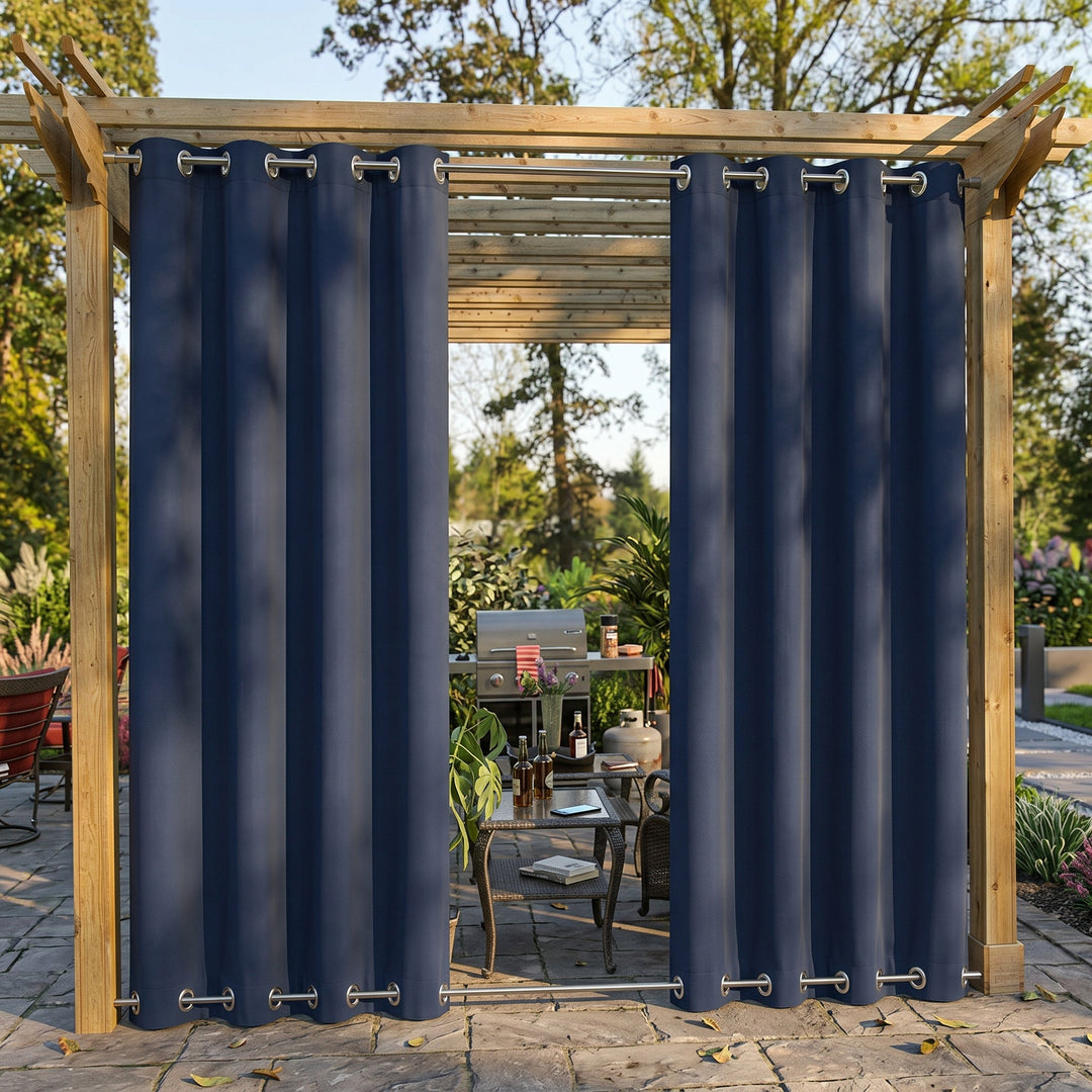 Waterproof Outdoor Blackout Curtains with Eyelets
