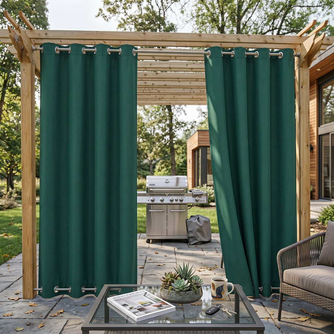 Waterproof Outdoor Blackout Curtains with Eyelets