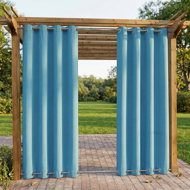 Waterproof Outdoor Blackout Curtains with Eyelets