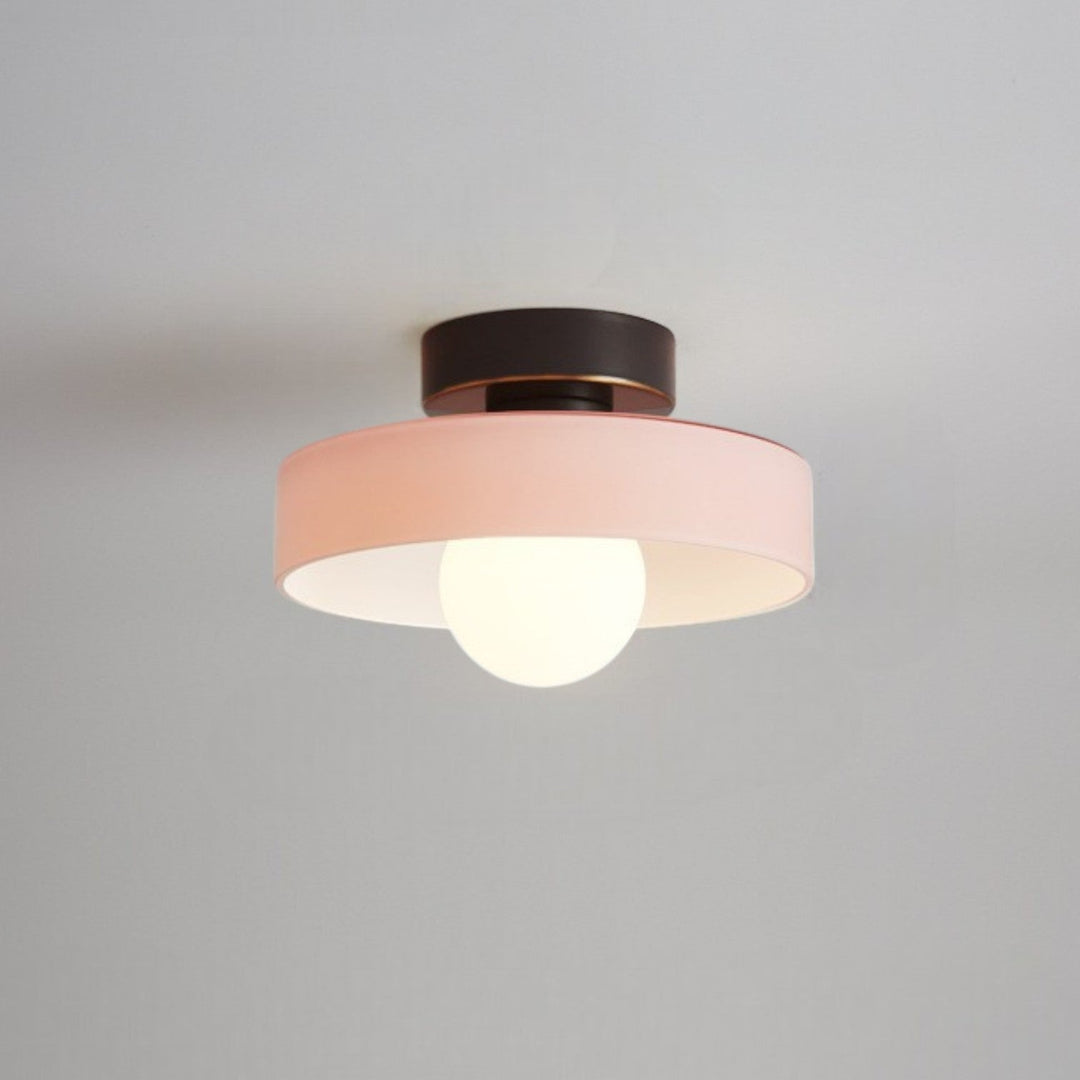 Bauhaus Round Copper Ceiling Light Modern Design