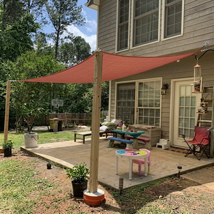 Rectangular Sun Sail with UV Protection for Terrace and Garden