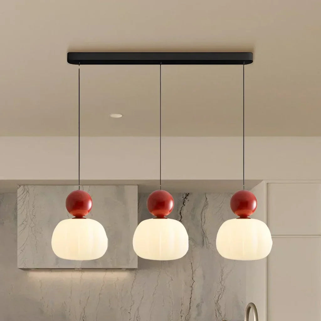 Modern Pendant Light with Colored Accents