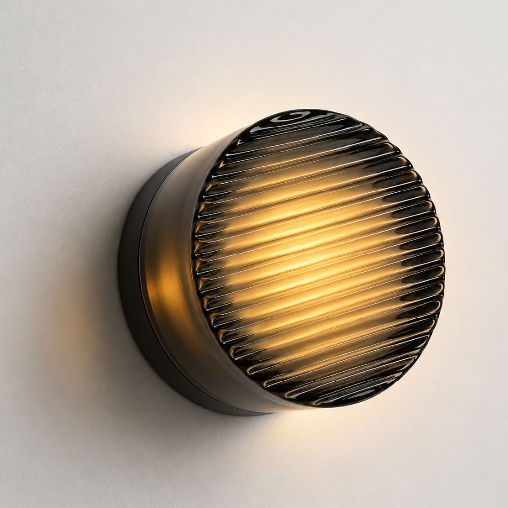 Acrylic LED Wall Light with Swirled Jelly Glow Design - Wall Light Fixtures - Grey - Oak Soho