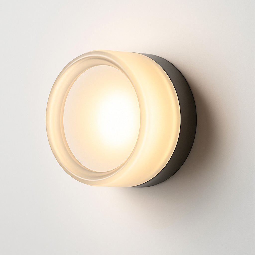 Acrylic LED Wall Light with Swirled Jelly Glow Design - Wall Light Fixtures - Clear - Oak Soho