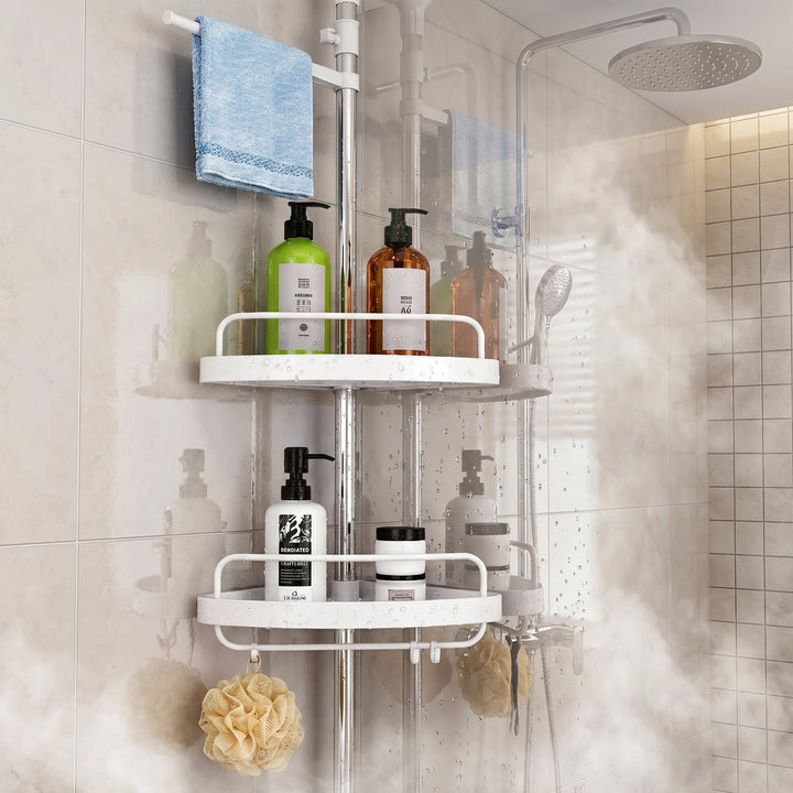 Adjustable Bathroom Corner Shelf - Organizer - Oaksoho