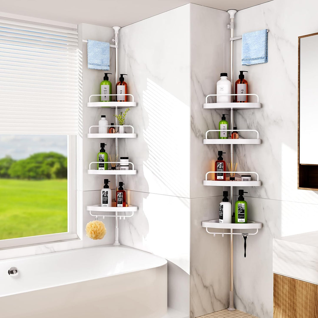 Adjustable Bathroom Corner Shelf - Organizer - Oaksoho