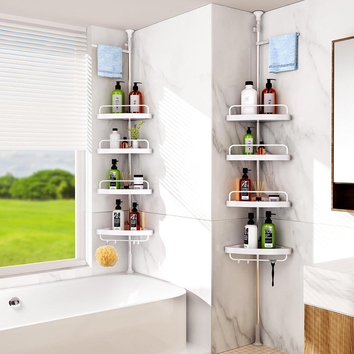 Adjustable Bathroom Corner Shelf - Organizer - Oaksoho