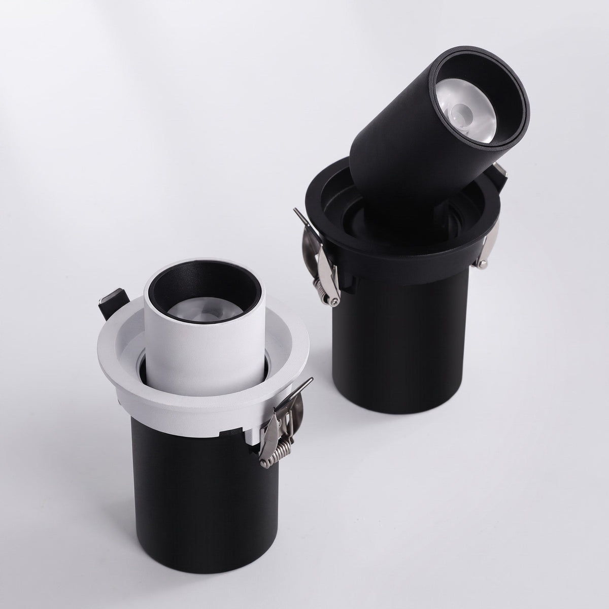 Adjustable Recessed LED Ceiling Spotlight for Modern Interiors - Recessed Light Fixtures - Black - Oaksoho