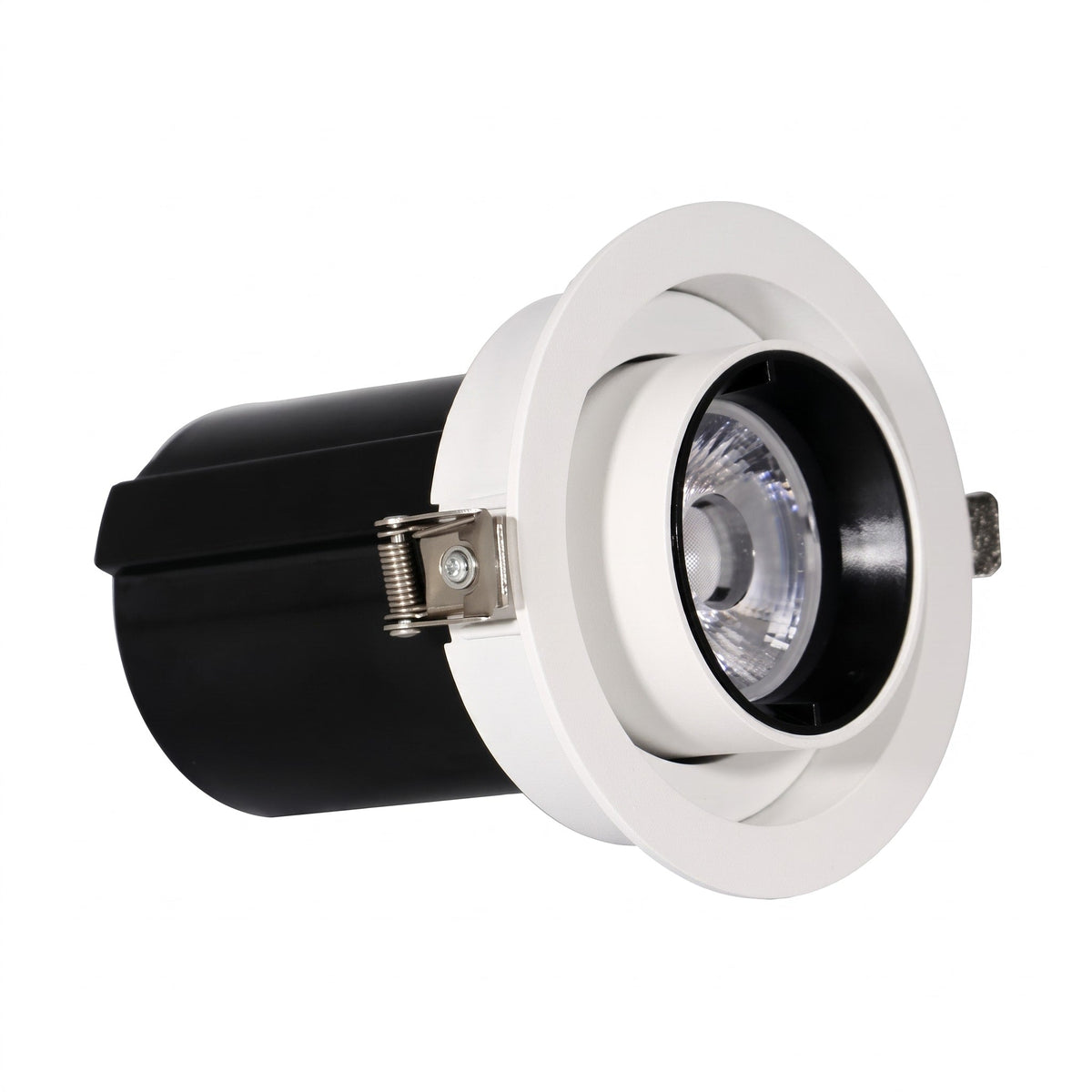 Adjustable Recessed LED Ceiling Spotlight for Modern Interiors - Recessed Light Fixtures - White & Black - Oaksoho