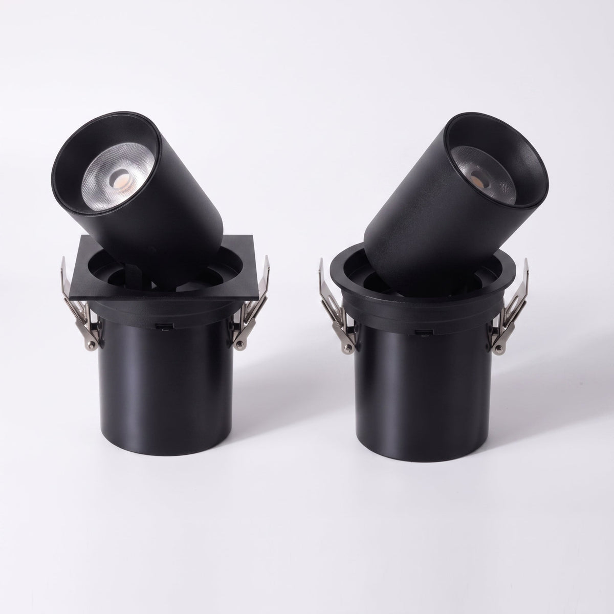 Adjustable Recessed LED Ceiling Spotlight for Modern Interiors - Recessed Light Fixtures - Black - Oaksoho