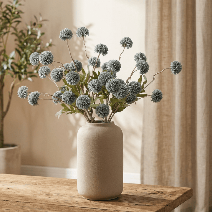 Artificial Allium Flower Stem Home Decoration - Artificial Flowers - Pink - Oaksoho