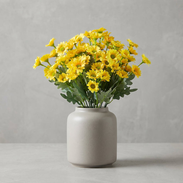 Artificial Daisy Flower Bouquet Decoration - Artificial Flowers - Yellow - Oaksoho