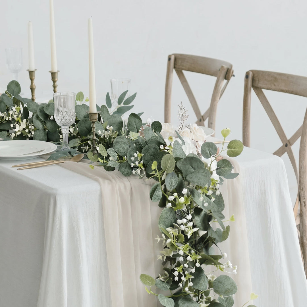 Artificial Eucalyptus Garland Table Decoration - Table Decoration - Oaksoho