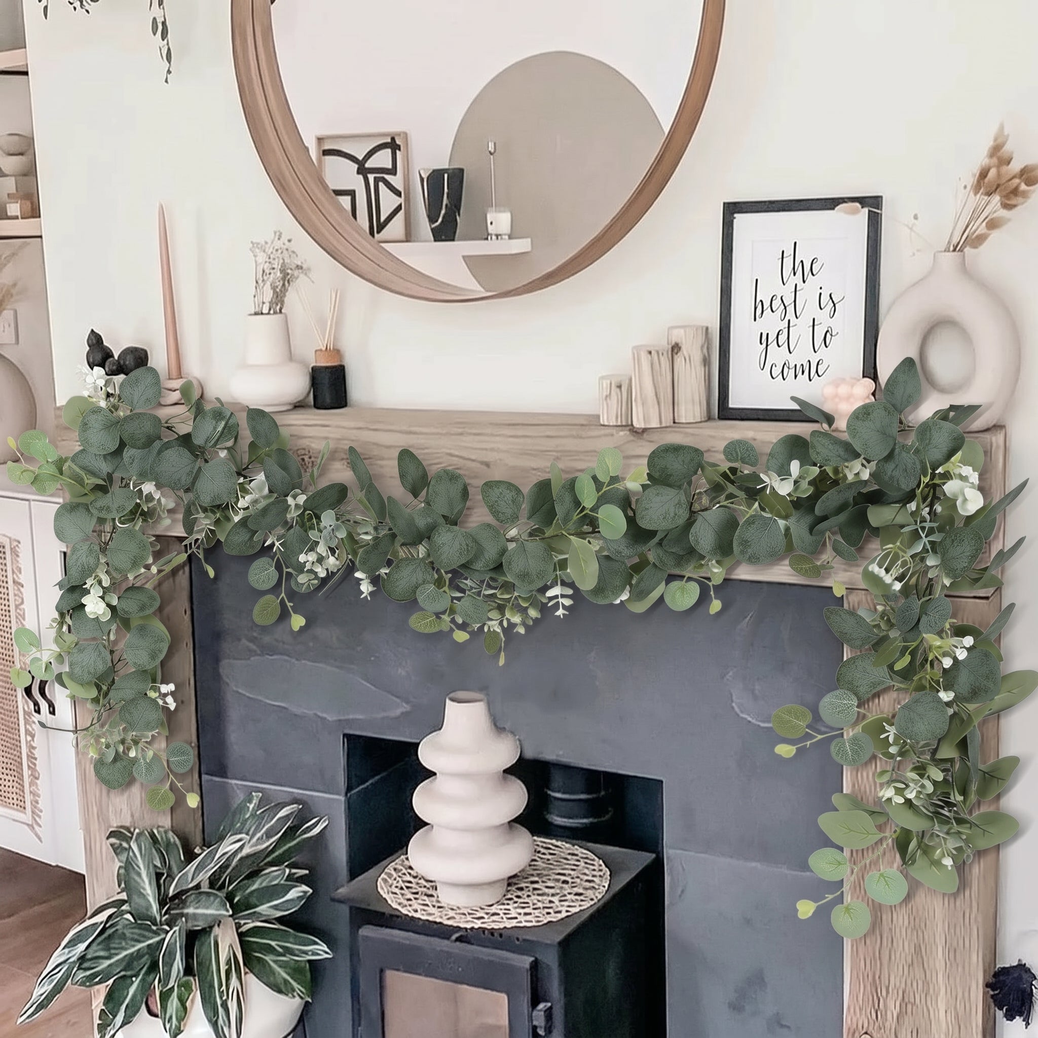 Artificial Eucalyptus Garland Table Decoration - Table Decoration - Oaksoho