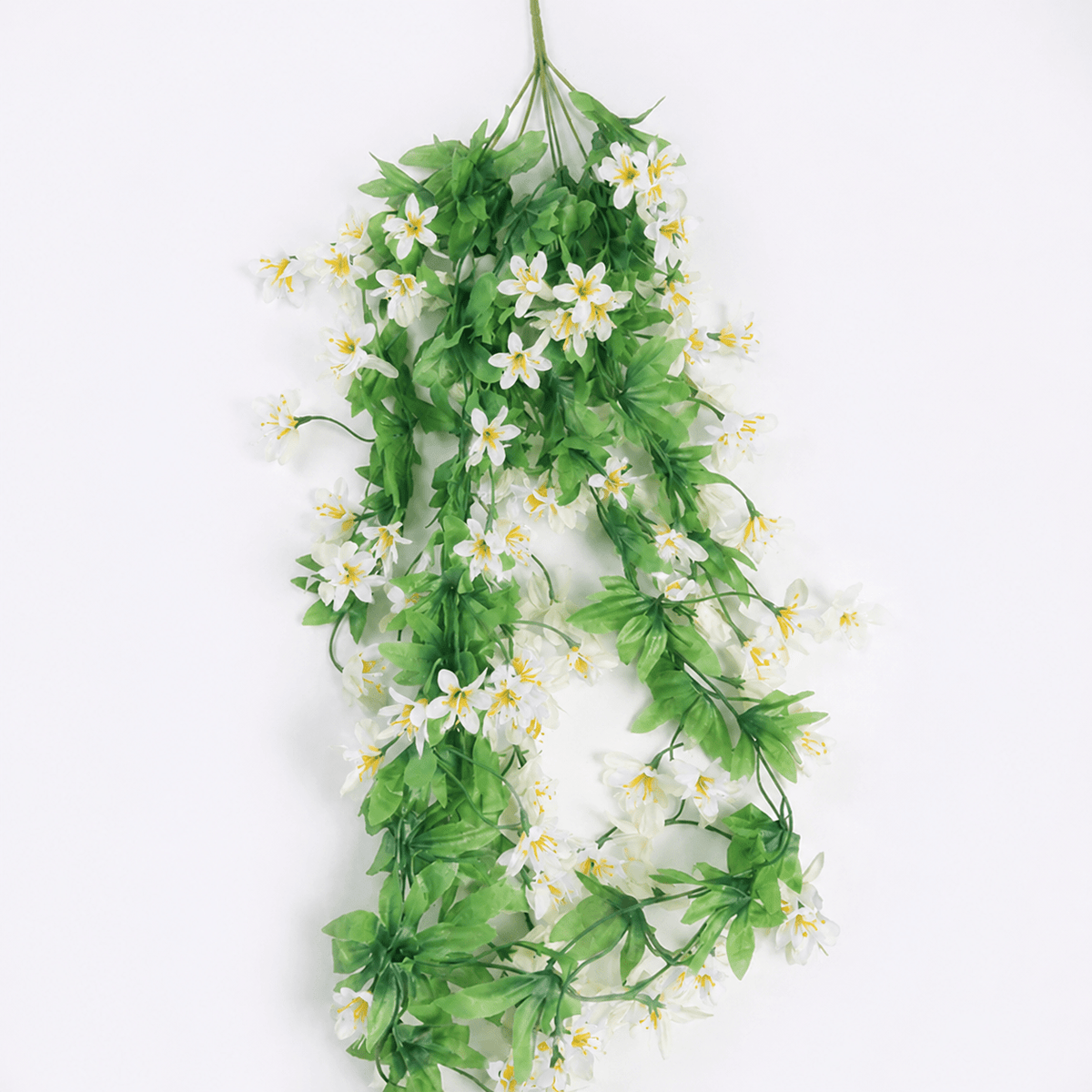Artificial Flowering Climbing Plant with Colourful Flowers - Artificial Flowering Plants - White - Oaksoho