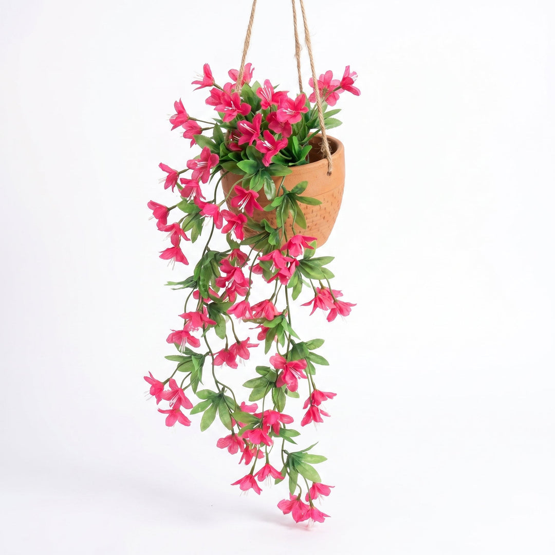 Artificial Flowering Climbing Plant with Colourful Flowers - Artificial Flowers - Red - Oaksoho