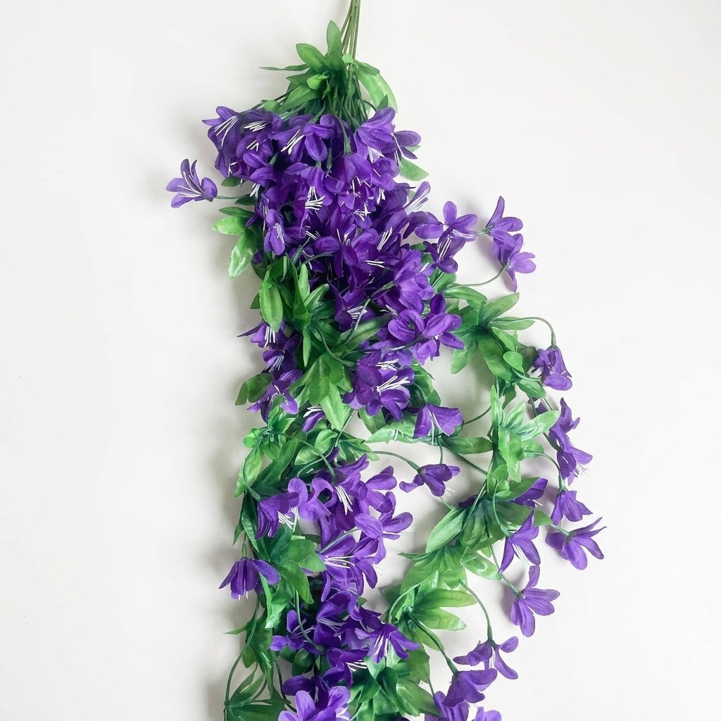 Artificial Flowering Climbing Plant with Colourful Flowers - Artificial Flowers - Purple - Oaksoho