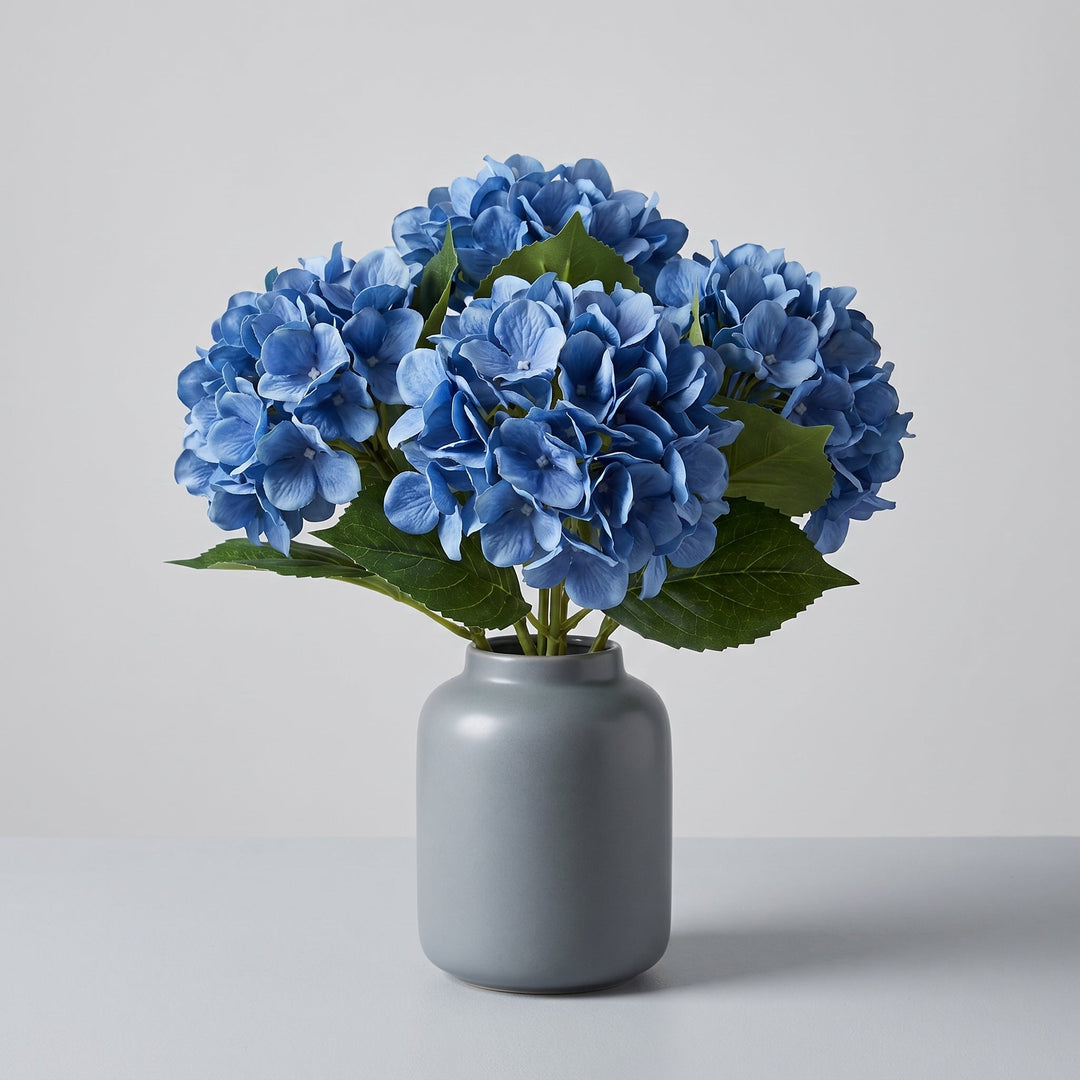 Artificial Hydrangea Bouquet Home Decoration - Artificial Flowers - Blue - Oaksoho
