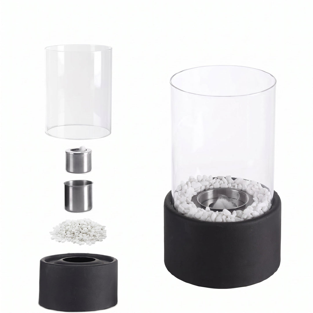Atmospheric oil lamp for cosy living spaces - Table Lamp - White - Oaksoho