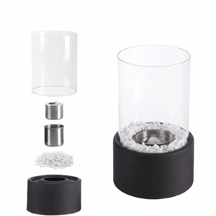 Atmospheric oil lamp for cosy living spaces - Table Lamp - White - Oaksoho