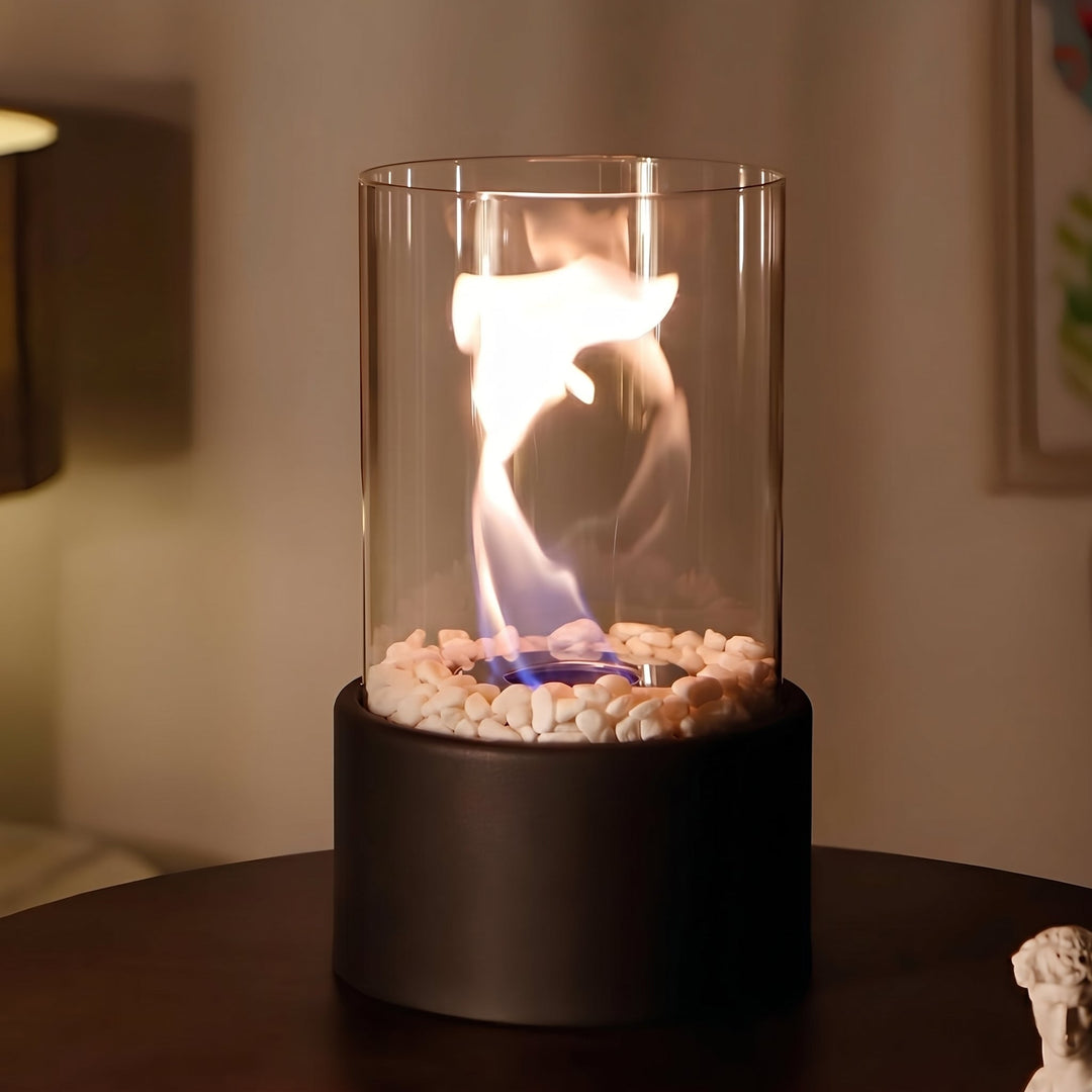 Atmospheric oil lamp for cosy living spaces - Table Lamp - White - Oaksoho