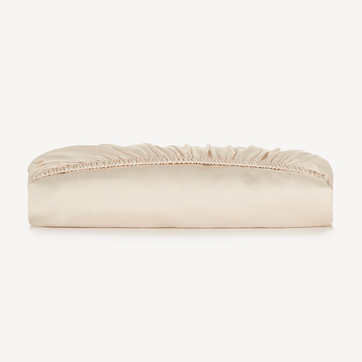 Bedding Set with Fitted Sheet and Two Pillowcases - Bedroom - Champagne - Oaksoho