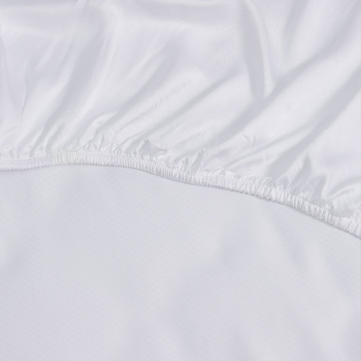 Bedding Set with Fitted Sheet and Two Pillowcases - Bedroom - White - Oaksoho