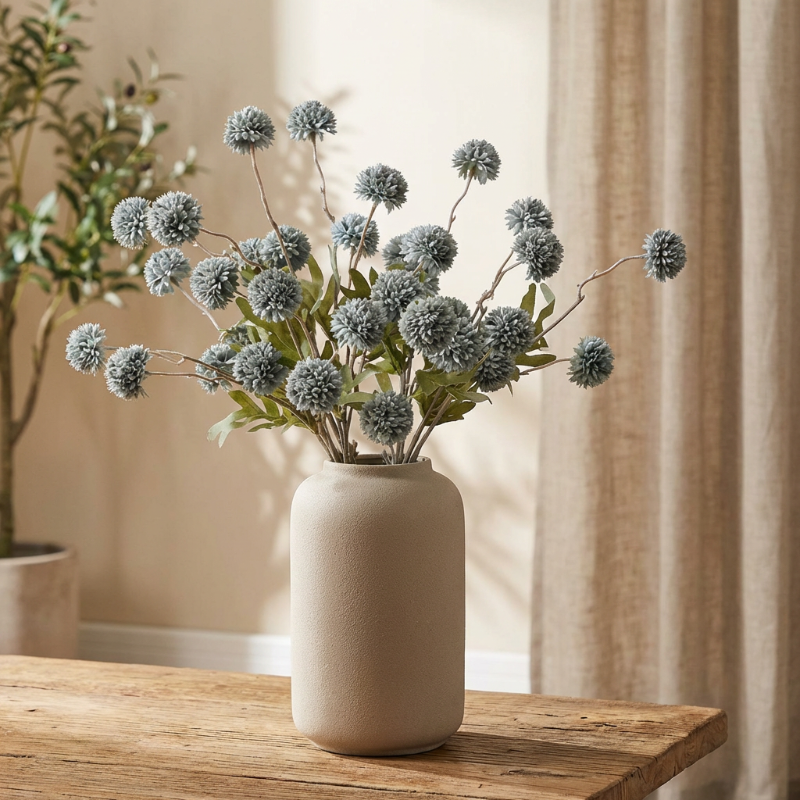 Artificial Allium Flower Stem Home Decoration