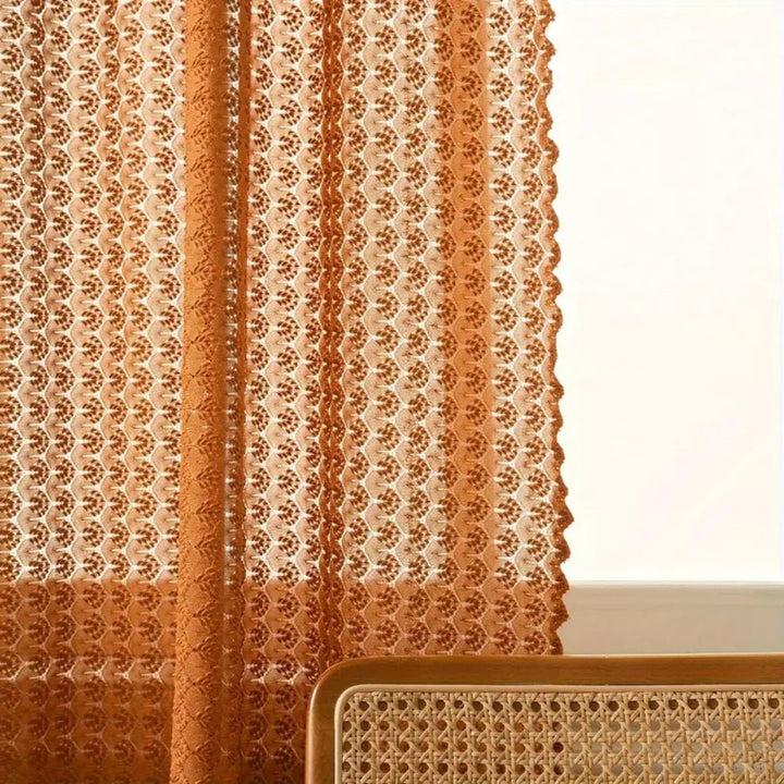 Boho - Style Crochet Curtain for Living and Bedrooms - Curtains & Drapes - 100 × 150 cm - Oaksoho