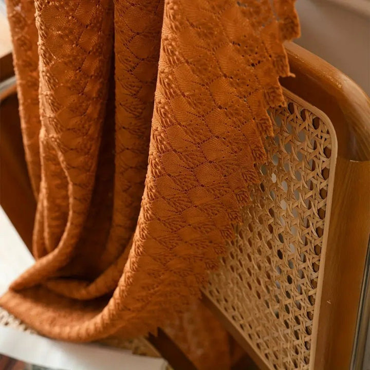 Boho - Style Crochet Curtain for Living and Bedrooms - Curtains & Drapes - 100 × 150 cm - Oaksoho