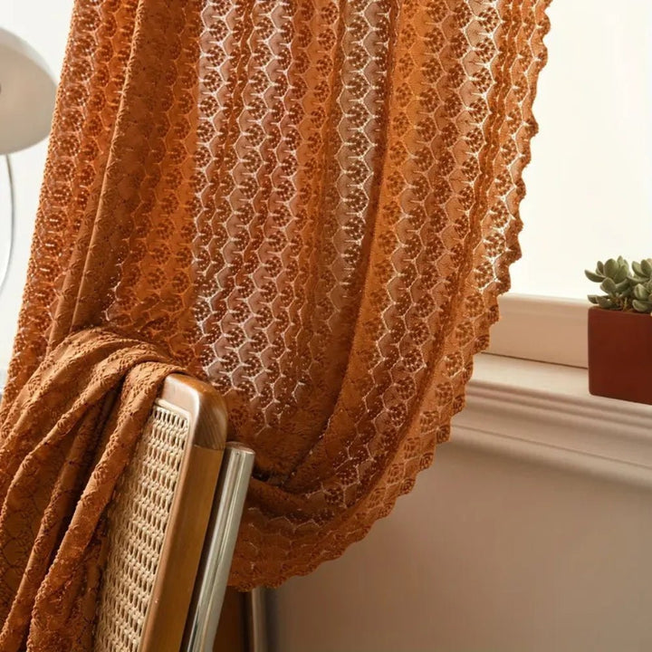 Boho - Style Crochet Curtain for Living and Bedrooms - Curtains & Drapes - 100 × 150 cm - Oaksoho