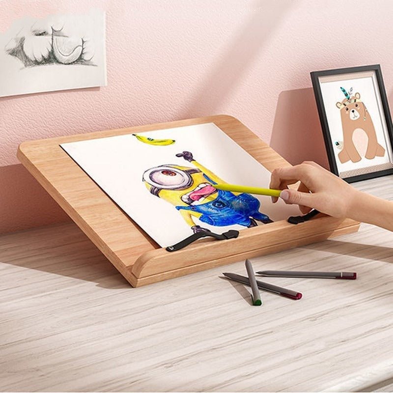 Book Stand with Adjustable Hold Clips - Book Stand - Oaksoho