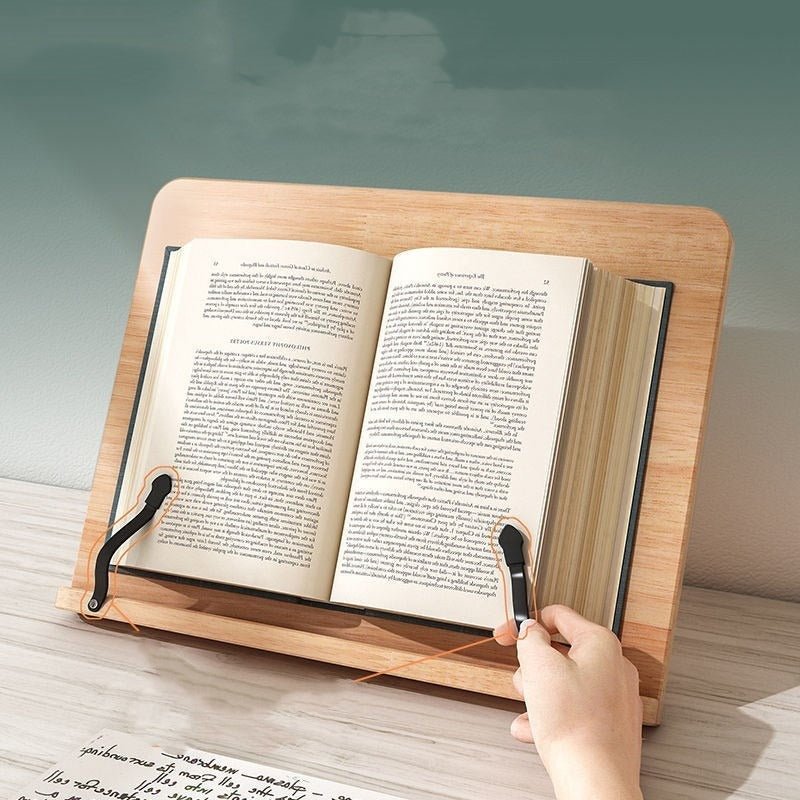 Book Stand with Adjustable Hold Clips - Book Stand - Oaksoho