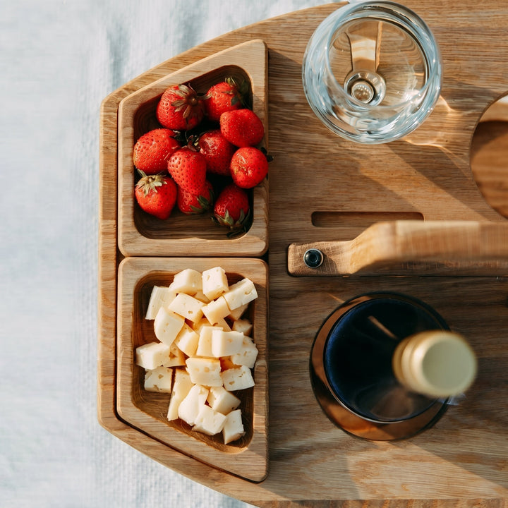 Caddy – Wine & Aperitif Table for Outdoor Use - Picknicktisch - Oaksoho