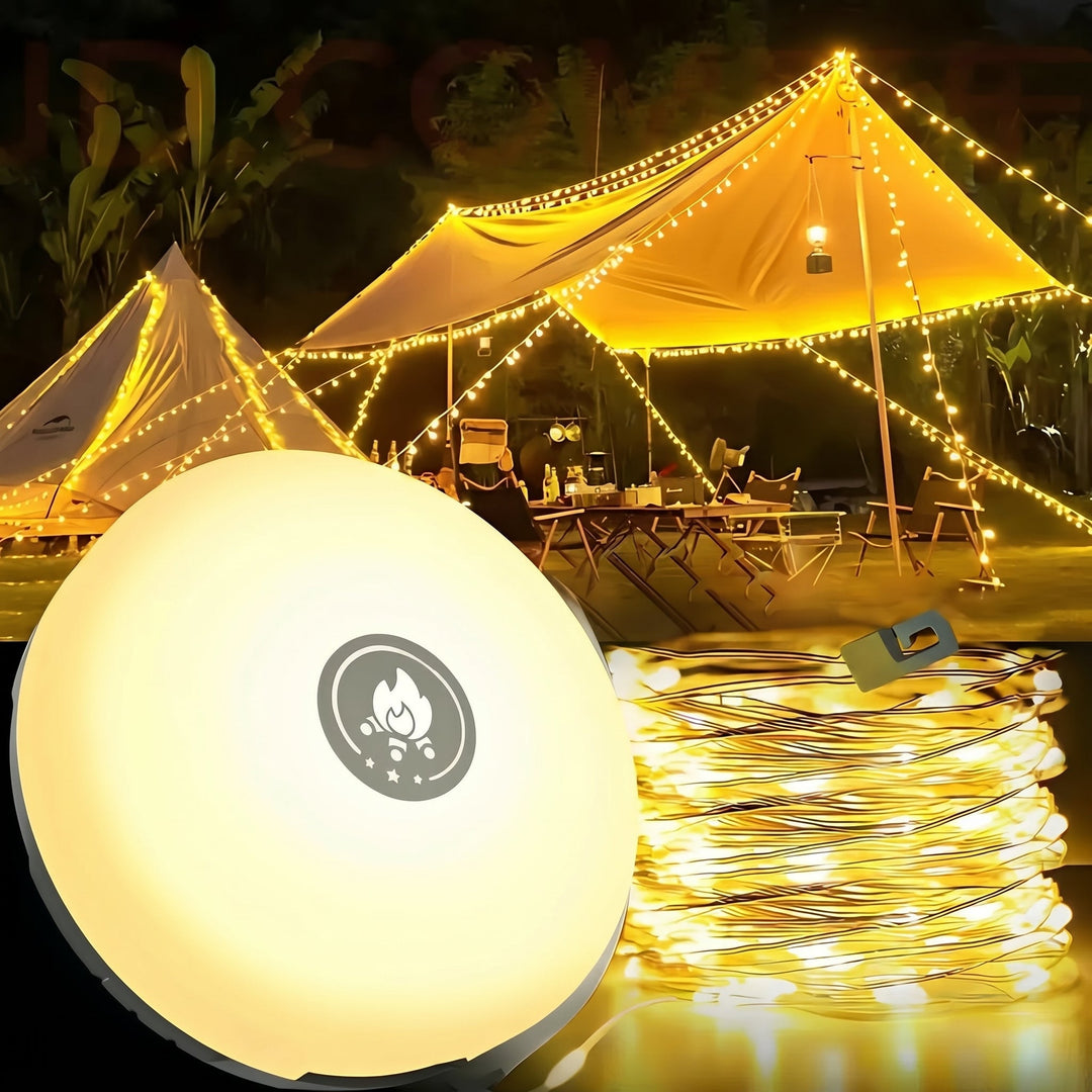 Camping Light with Retractable LED String Lights - Camping Light - Oaksoho