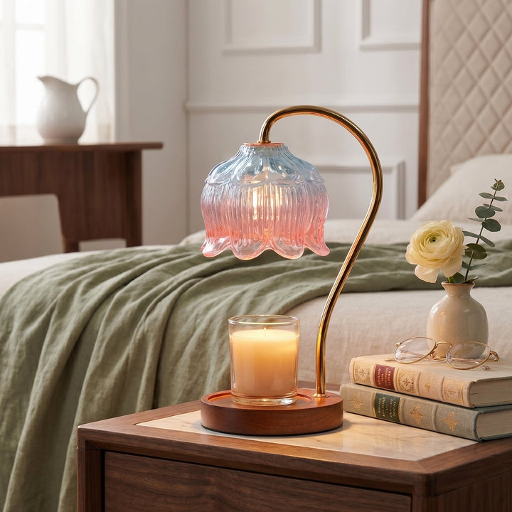 Candle Warmer with Flower Shade - Candle Warmer - 5 - Oaksoho