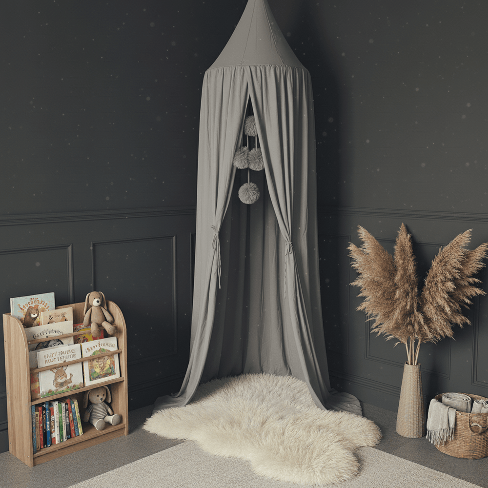 Canopy Tent for Children's Room - Canopy - Grey - Oaksoho