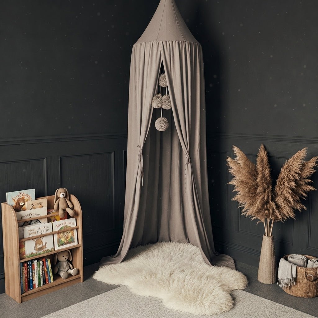 Canopy Tent for Children's Room - Canopy - Grey - Oaksoho