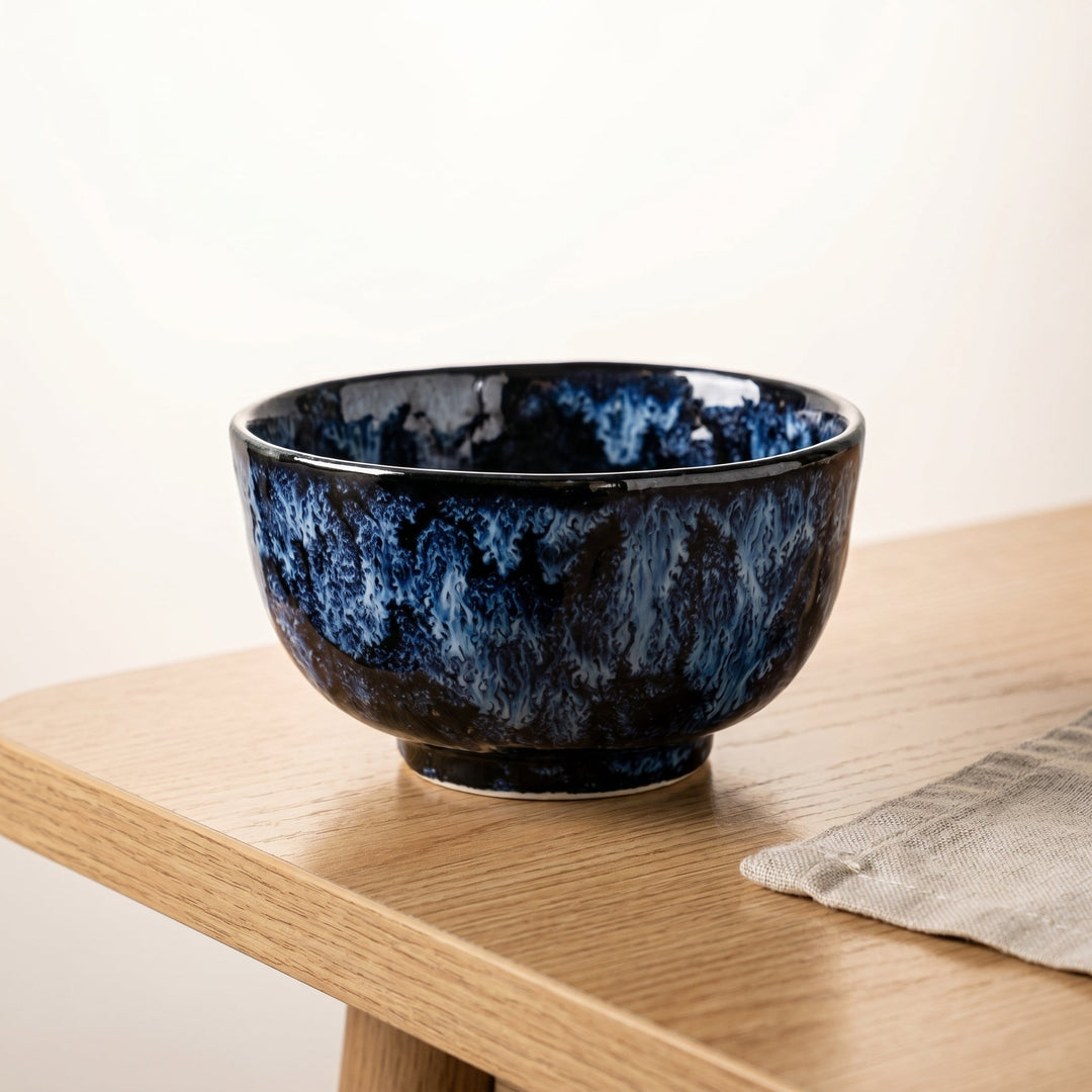 Ceramic Tableware with Reactive Glaze - Tableware - Rice Bowl (11.43 cm) - Oaksoho